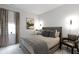 Comfortable bedroom featuring a plush bed with stylish throw pillows and elegant decor at 1892 Ponsonby Dr, Westfield, IN 46074