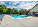 Inviting pool area with ample seating, perfect for relaxing and enjoying sunny days at 246 Legends Creek Way # Apt 207, Indianapolis, IN 46229