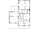 Detailed floor plan featuring an open kitchen, primary bedroom, and screened porch at 3450 Clay Rd, North Salem, IN 46165