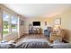 Bright living room with large window, modern furnishings, and cozy atmosphere at 3450 Clay Rd, North Salem, IN 46165
