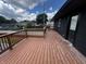 Large backyard deck great for entertaining in renovated home at 3962 Graceland Ave, Indianapolis, IN 46208