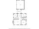 A black and white floor plan shows the layout of the home including the garage and breezeway at 6030 Evanston Ave, Indianapolis, IN 46220