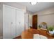 Office featuring hardwood floors, closet space, and natural lighting at 6030 Evanston Ave, Indianapolis, IN 46220