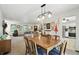 Open concept living space with dining, living, and kitchen areas for easy interaction at 610 Front Royal Dr, Indianapolis, IN 46227