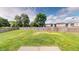 Large, fenced backyard perfect for outdoor activities with grassy area at 6640 Chipping Ct, Indianapolis, IN 46268