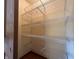 Walk-in closet featuring organized wire shelving at 1289 Woodcreek Dr, Greenwood, IN 46142