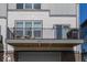 View of private balcony with chairs and table at 13301 Minden Dr, Fishers, IN 46037