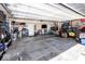 Spacious garage with ample storage, shelving, and room for vehicles at 13301 Minden Dr, Fishers, IN 46037