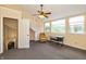 Spacious bedroom with vaulted ceilings, bright windows, and comfortable seating at 19522 Diamond Way, Noblesville, IN 46062