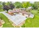 Spacious backyard with a large patio area and ample parking space behind this well-maintained home at 2823 Tulip Dr, Indianapolis, IN 46227