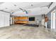 Spacious garage with built-in cabinets and plenty of room for storage at 2823 Tulip Dr, Indianapolis, IN 46227