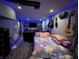 Bedroom featuring ambient blue lighting at 3054 Ruckle St, Indianapolis, IN 46205