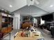 Upper level with multiple sitting areas and bed, plus closet and desk at 3054 Ruckle St, Indianapolis, IN 46205