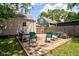 An outdoor patio area with dining furniture at 315 W 43Rd St, Indianapolis, IN 46208
