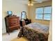 Bedroom with carpet, window and antique vanity at 3418 S Rosewind Dr, New Palestine, IN 46163