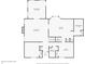 Main level floor plan featuring an office, living room, dining room, kitchen and bathroom at 369 Rodeo Dr, Indianapolis, IN 46217