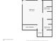 Second level floor plan featuring a bedroom and two bathrooms at 369 Rodeo Dr, Indianapolis, IN 46217