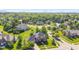 Bird's eye view of neighborhood showcasing the property's prime location and lush surroundings at 4465 W Woodbridge Ln, New Palestine, IN 46163