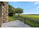 Overlooking the backyard, this deck is perfect for enjoying outdoor scenery and the beautiful weather at 4609 Framington Ct, Indianapolis, IN 46254