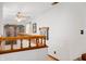 Hallway features natural wood railing and trim at 5081 N 500 W, Fairland, IN 46126
