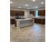 Expansive kitchen featuring recessed lighting, granite countertops, and stainless steel appliances at 614 Corbin Way, Avon, IN 46123