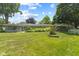 Charming single story home with stone exterior, screened porch, and a lush green yard at 618 Mellowood Dr, Indianapolis, IN 46217