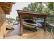 Covered boat lift featuring two boats to conveniently store and protect your watercraft at 6497 Osprey Dr, Nineveh, IN 46164