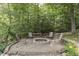 Backyard fire pit area with natural stone and seating, perfect for outdoor gatherings at 6497 Osprey Dr, Nineveh, IN 46164