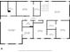 Floor plan of the house showing several bedrooms, a Gathering room, bathrooms and walk-in closets at 7047 Lancaster Ln, Avon, IN 46123