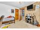 Simple bedroom offers a cozy space with wood accents and functional furniture at 850 Duane St, Franklin, IN 46131