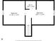 A detailed floor plan of the second floor features two bedrooms, stairs, and a walk in closet at 850 Duane St, Franklin, IN 46131