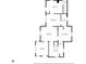 Detailed floor plan showing the layout of the home's first floor, including the kitchen, living room, and bedrooms at 850 Duane St, Franklin, IN 46131