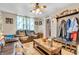 Cozy living room showcases plush leather seating, natural light, and a welcoming atmosphere at 850 Duane St, Franklin, IN 46131