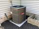 Exterior of property with Goodman-branded AC unit at 952 Delray Dr, Indianapolis, IN 46241