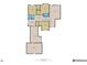 Third story floor plan showing bedrooms, bathrooms and bonus room at 1008 Westcreek Dr, Columbus, IN 47201