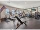 Well-equipped fitness center with treadmills, weights, and exercise equipment for a complete workout experience at 114 Velvet Hat Rd, Danville, IN 46122