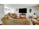 Comfortable living room with plush seating, a large TV, and neutral décor, creating a welcoming space at 1305 Gumwood Dr, Indianapolis, IN 46234