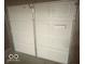 View of the garage door from inside at 1306 Woodbine Dr, Anderson, IN 46011