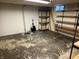 Basement utility area featuring open storage shelving at 2211 Rosedale Dr, Indianapolis, IN 46227