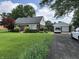 Charming brick home featuring a well-manicured lawn and an attached two-car garage at 2211 Rosedale Dr, Indianapolis, IN 46227