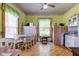 Bright dining area featuring a table with seating, wood floors, and natural light from the windows at 238 S 5Th Ave, Beech Grove, IN 46107