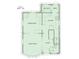 Detailed floor plan showing the dining room, kitchen, living room, and half bath at 238 S 5Th Ave, Beech Grove, IN 46107