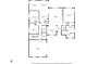 Detailed floor plan showcasing the layout of the home, including room dimensions and features at 3559 Towne Dr, Carmel, IN 46032