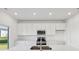 Contemporary kitchen with stainless steel appliances and ample countertop space at 379 Antioch St, Greenfield, IN 46140