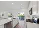 Bright kitchen with stainless steel appliances, island, and modern finishes at 379 Antioch St, Greenfield, IN 46140