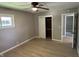 This bedroom features a closet and two doors at 3906 N Lanewood Dr, Muncie, IN 47304
