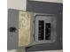 View of the home's electrical panel at 3906 N Lanewood Dr, Muncie, IN 47304