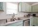 Close-up of stainless steel sink and appliances in a well-lit kitchen at 45 Kirk E Dr, Indianapolis, IN 46234
