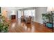 Bright living room showcasing hardwood floors, natural light, and a cozy atmosphere at 45 Kirk E Dr, Indianapolis, IN 46234