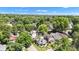 Aerial view of the neighborhood with mature trees and well-maintained homes at 4721 Carrollton Ave, Indianapolis, IN 46205